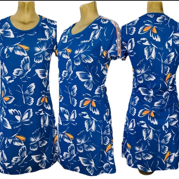 ADIDAS x FARM Rio BUTTERFLY DRESS Medium NWOT - Picture 14 of 16